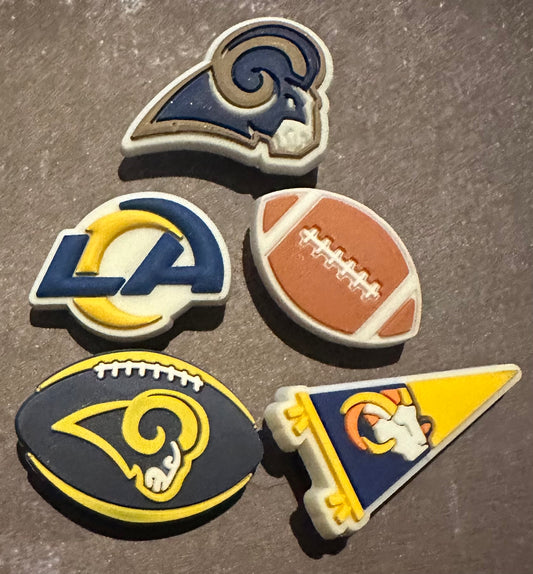 Los Angeles Football Shoe Charm Set