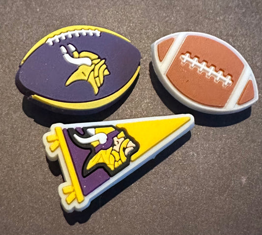 Minnesota Football Shoe Charm Set