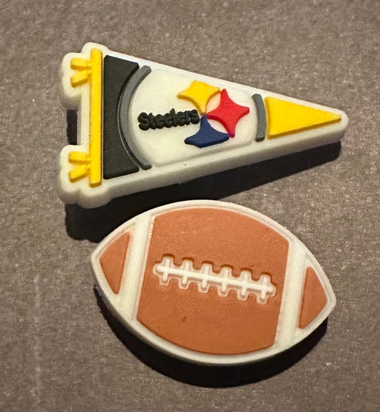 Pittsburgh Football Shoe Charm set
