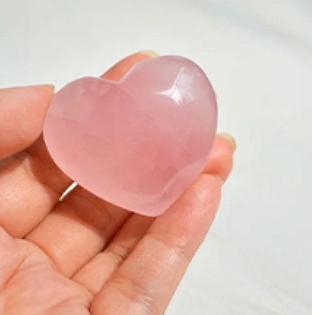 Rose Quartz Heart shape crystal