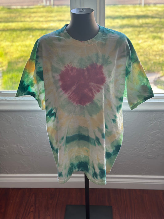 Groovy heart Tie-Dye tee