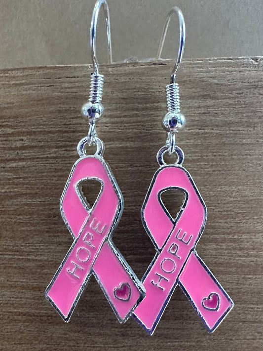 Breast Cancer Awareness Hope Earrings