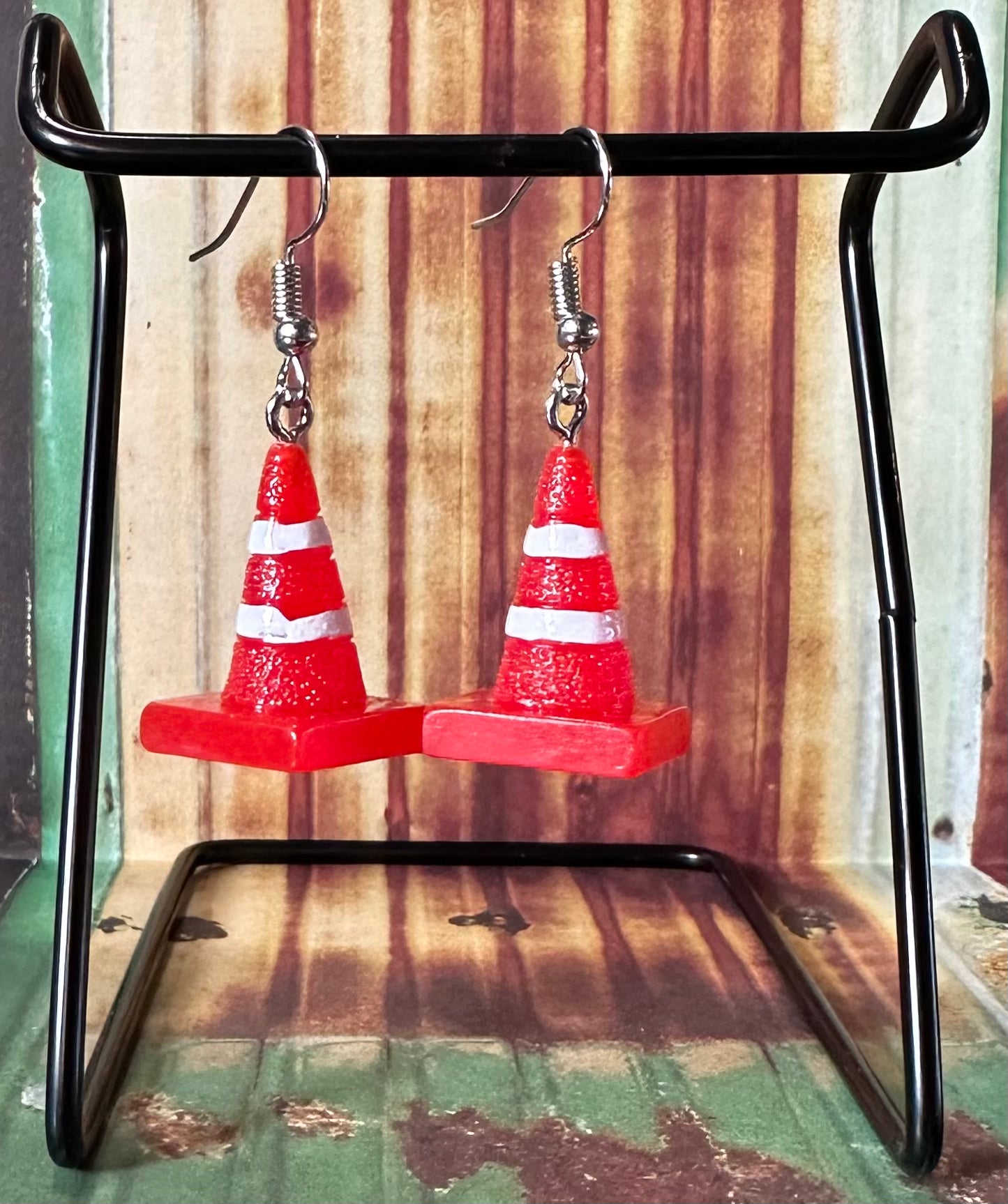 Caution Cone Earrings