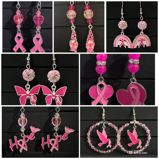 Breast Cancer Awareness Earrings