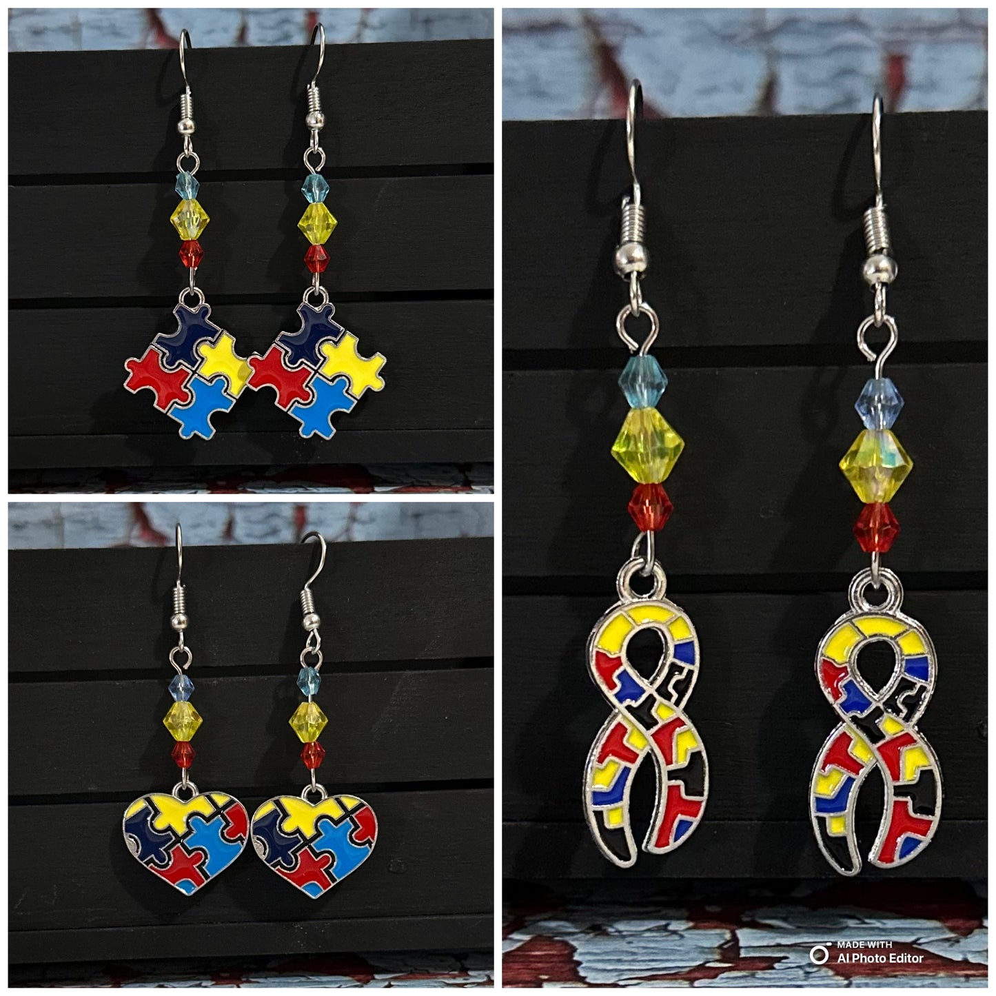 Autism Awareness charm Earrings