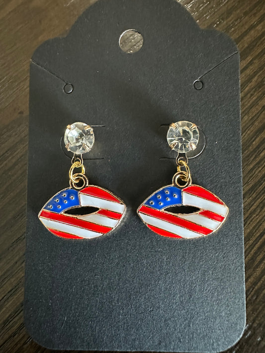 Americana Lips Stud/dangle earrings