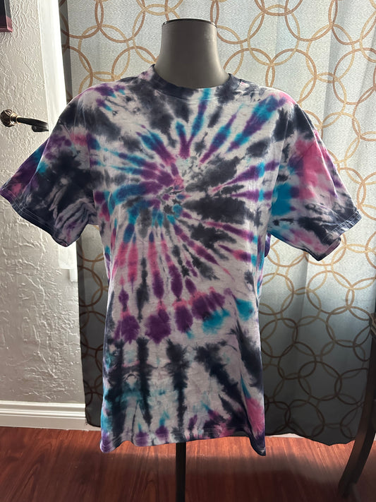 Blue Jam Tie Dye swirl tee