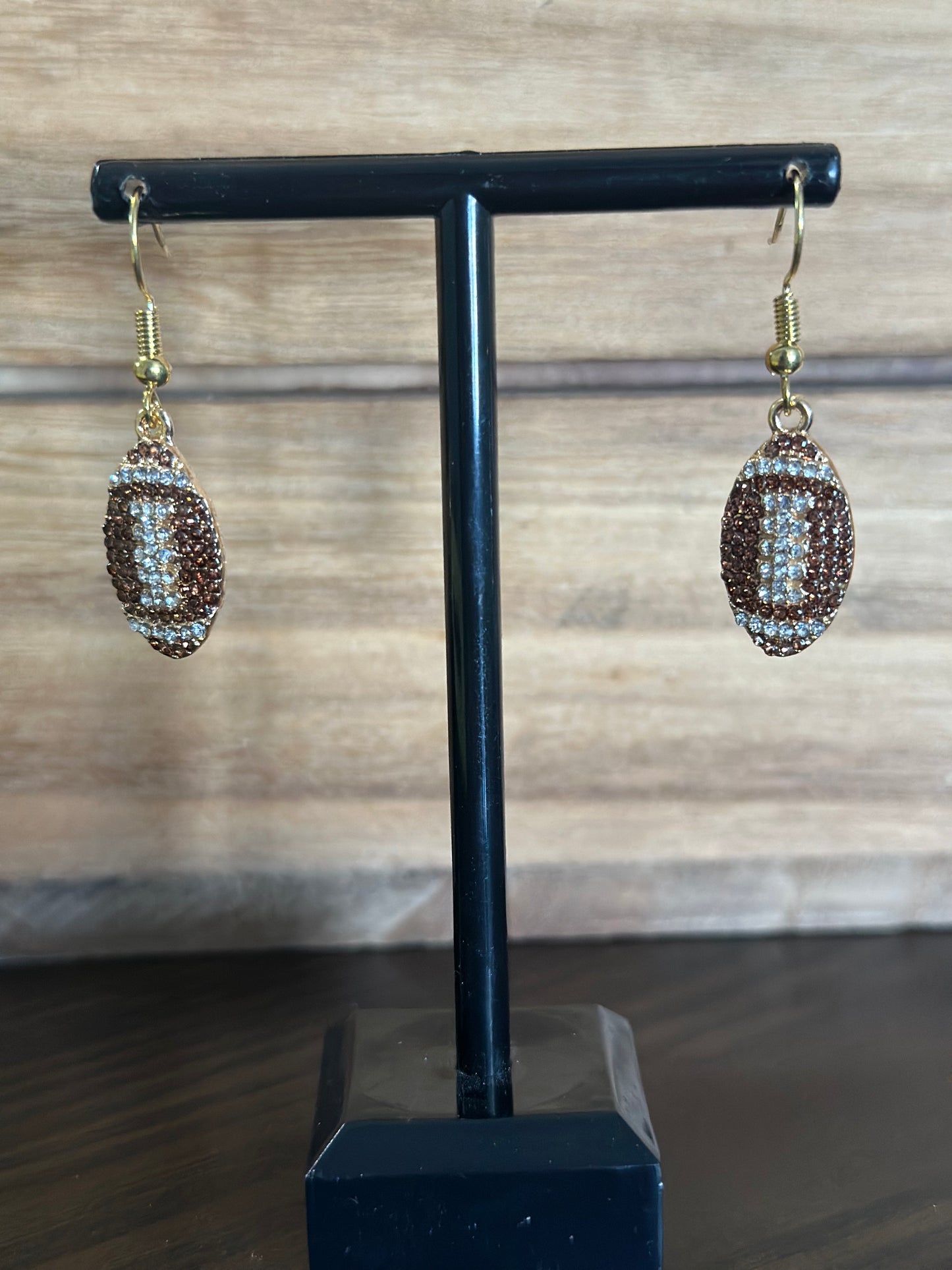 Sparkle Football charm Earrings