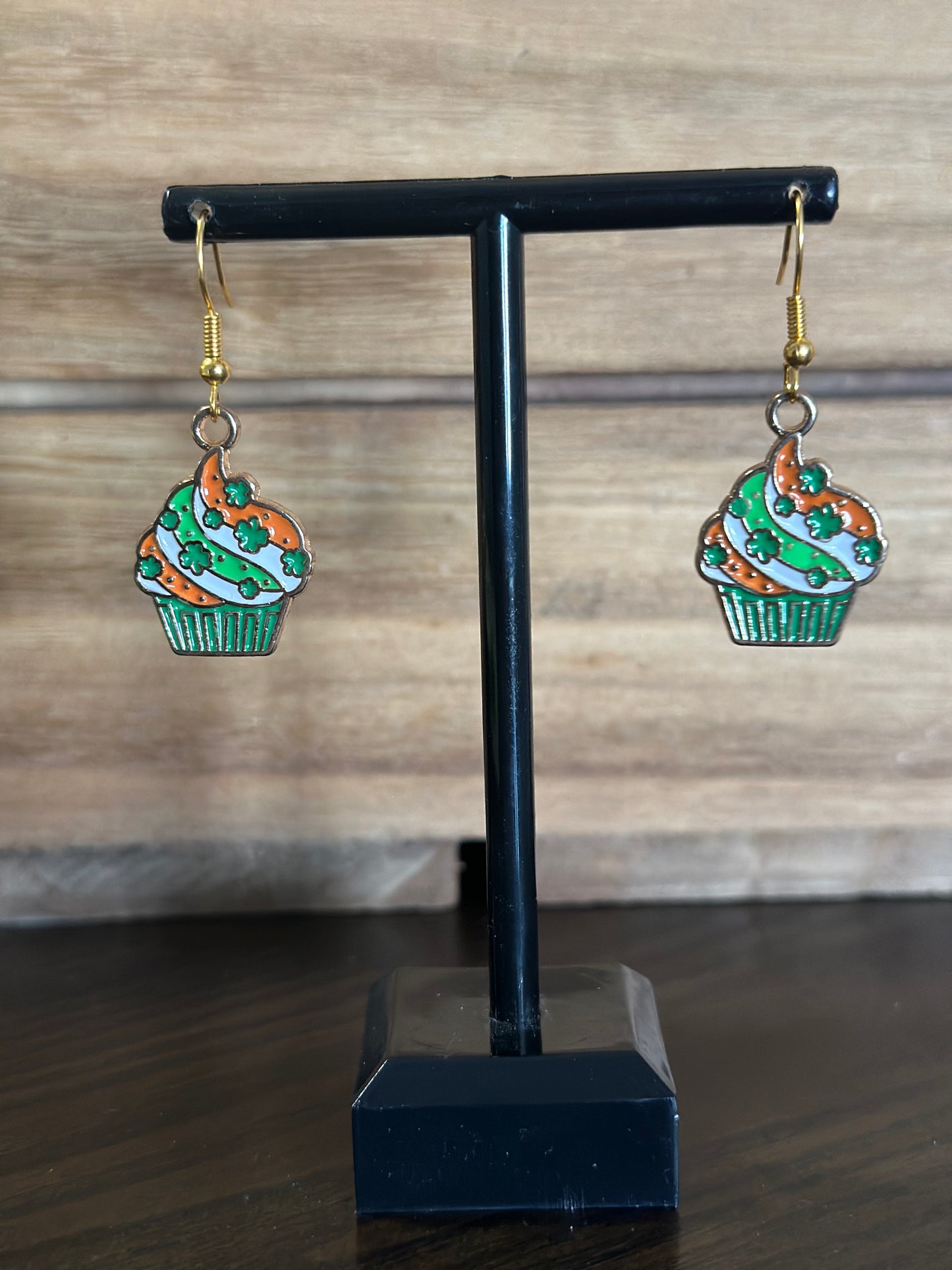 Irish Cupcake charm Earrings