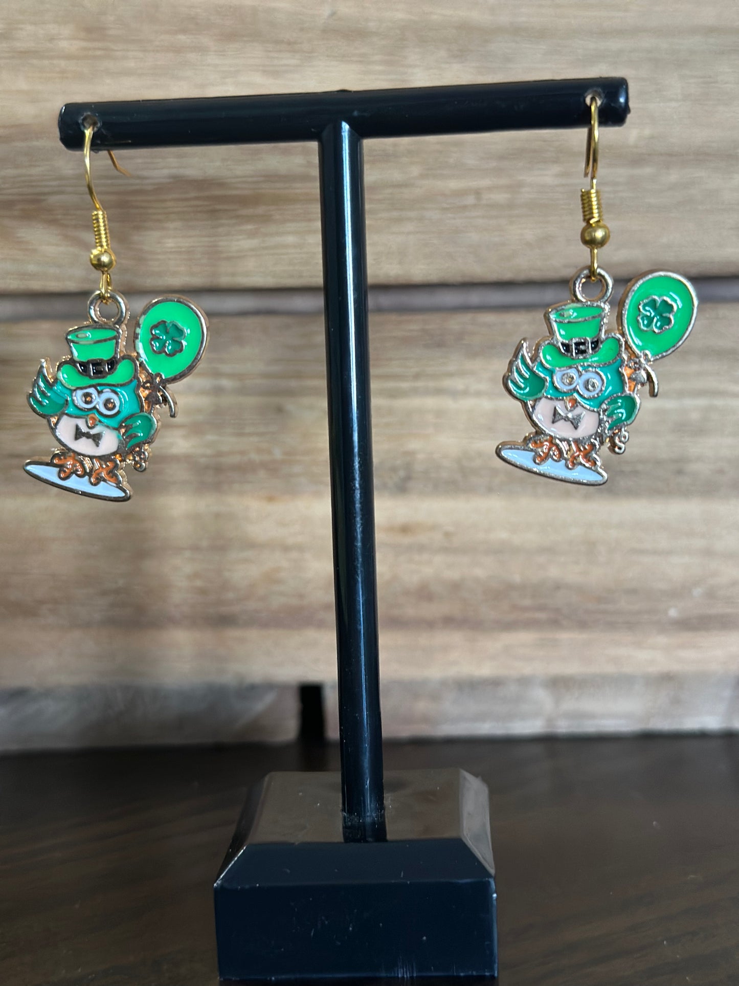 Lucky Owl Charm Earrings