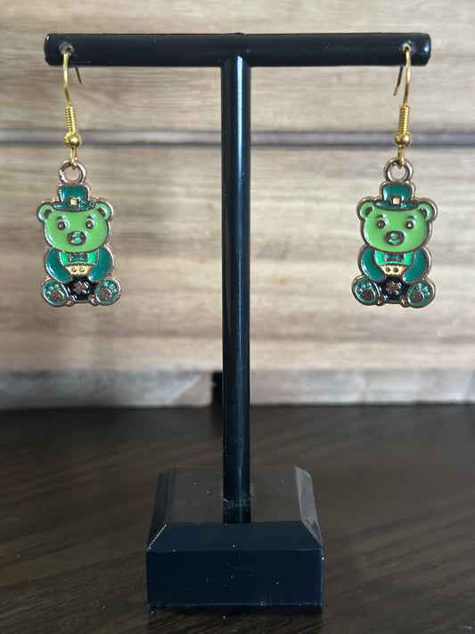 Lucky Bear Charm Earrings