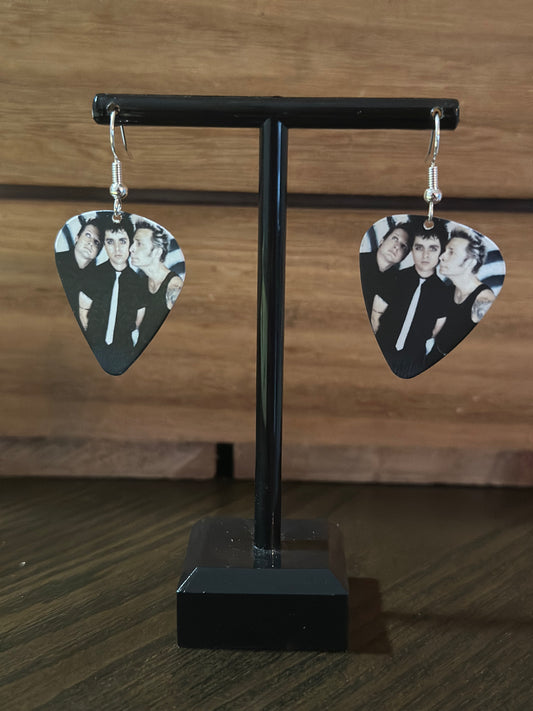 Green Day Guitar Pick Earrings