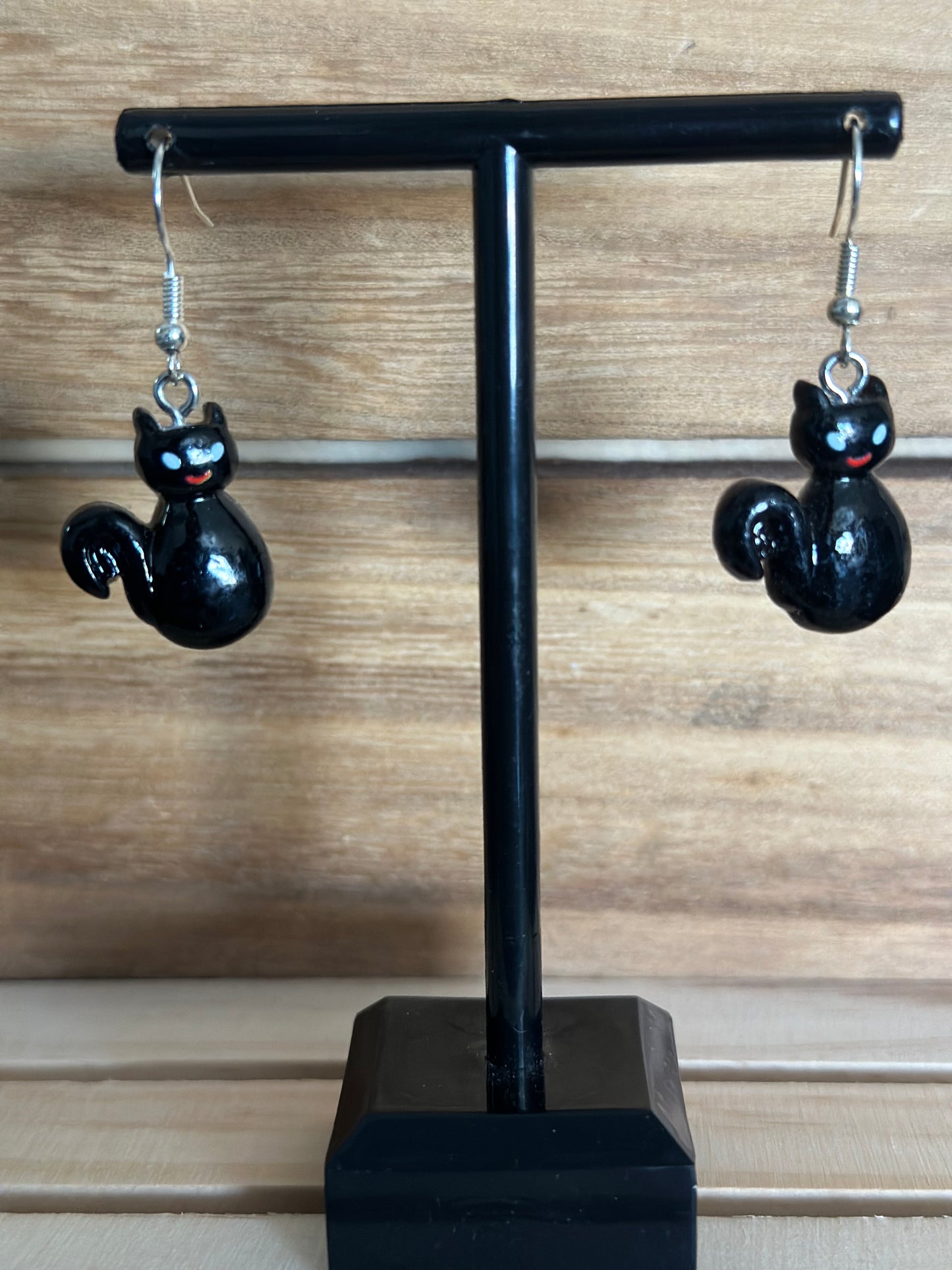 Black Cat Earrings