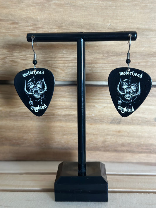 Motörhead Guitar Pick Earrings