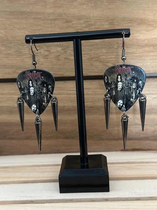 Slipknot Guitar Pick Earrings