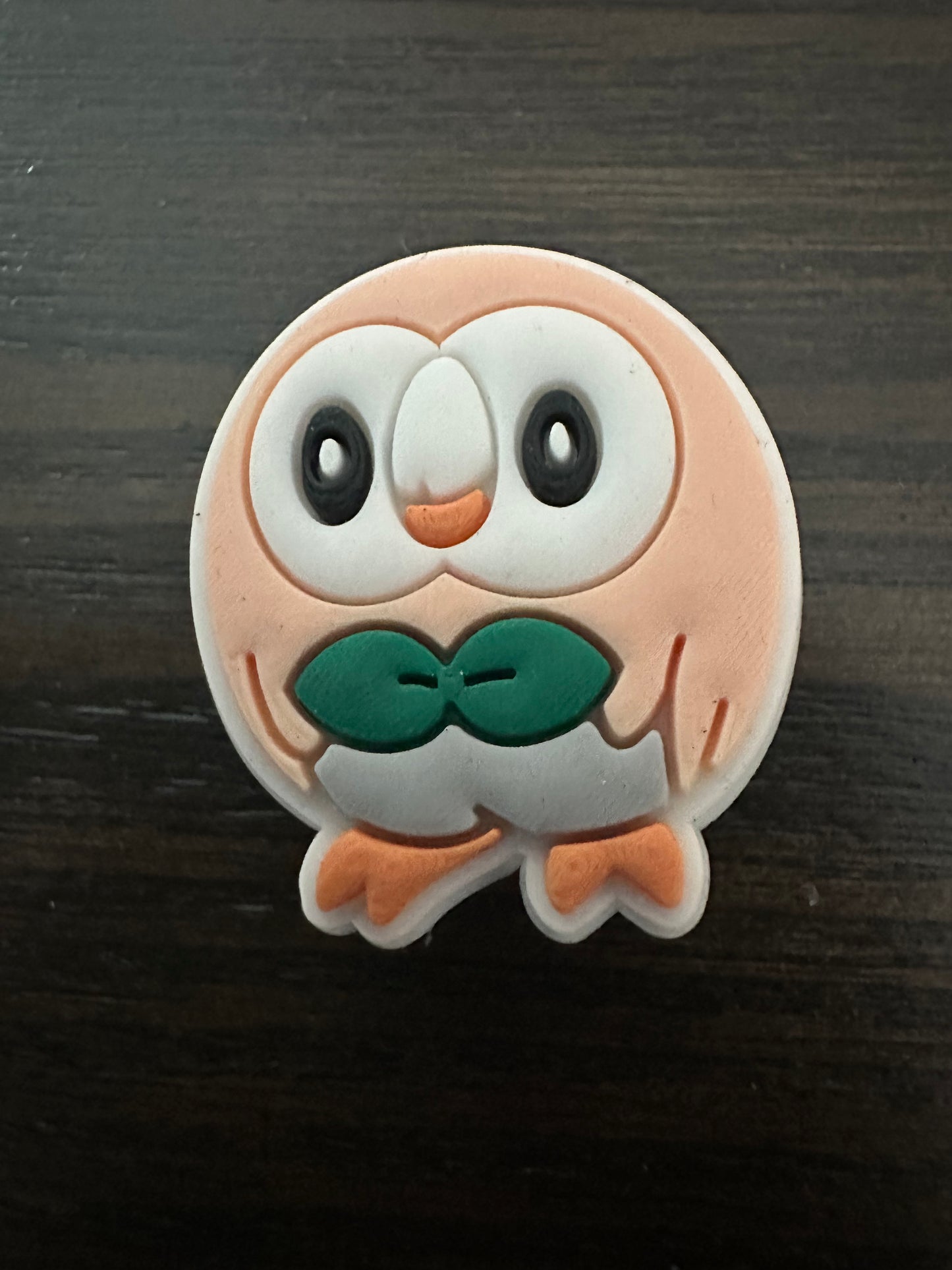 Rowlet shoe charm