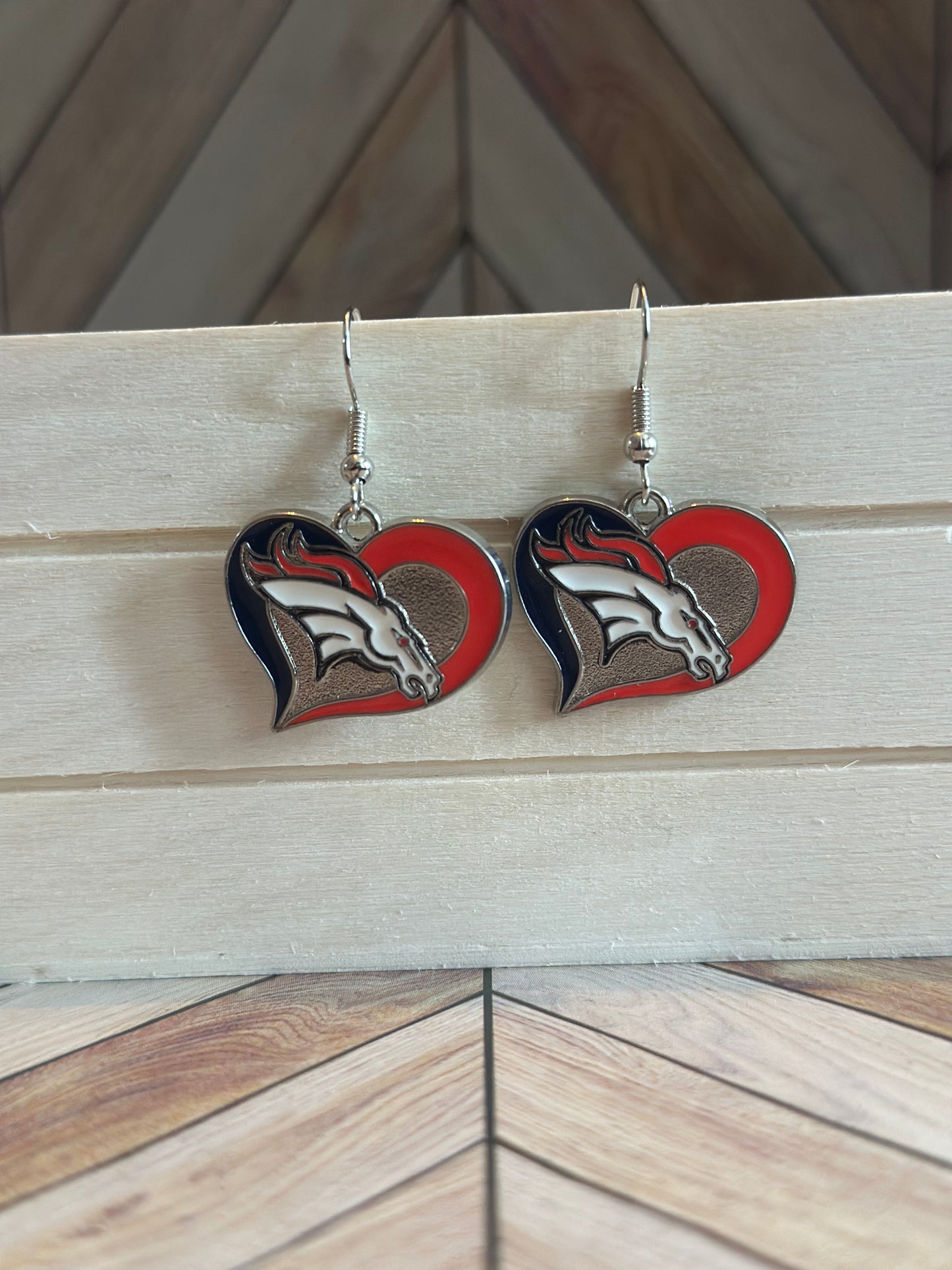 Denver Football charm earrings