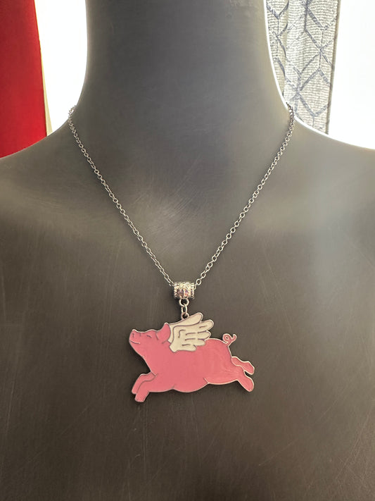 When Pigs can fly Necklace