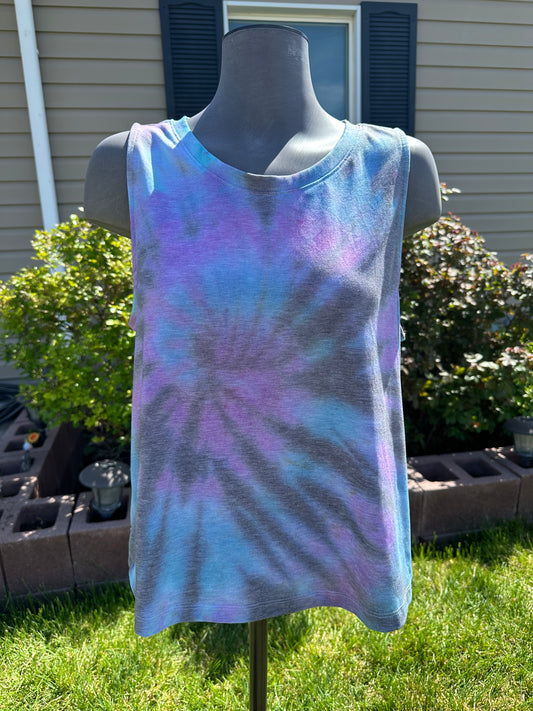 Cosmic wishing moonbeam Cropped Tie-Dye Tank