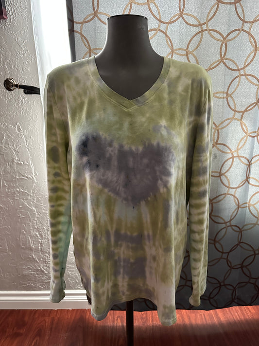 Army Heart Long sleeve Tie-Dye tee!